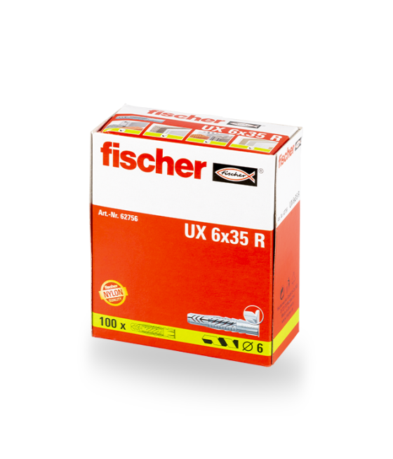 univerzální hmoždinka Fischer UX 6 R