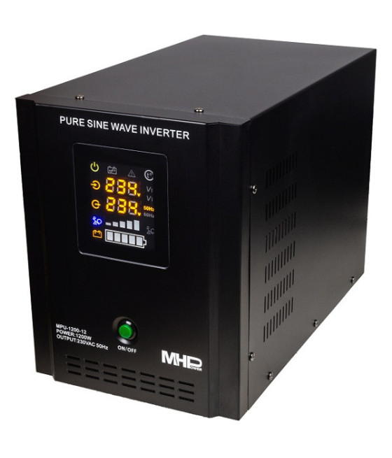 Záložní zdroj MHPower MPU-1200-12, UPS, 1200W, čistý sinus, 12V